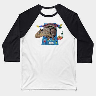 Capybara Workout Baseball T-Shirt